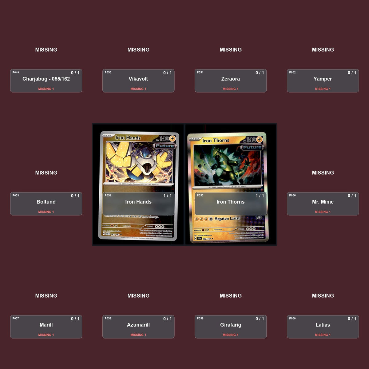 Pokemon TCG SV05: Temporal Forces C/UC/R Standard Set 45 Cards