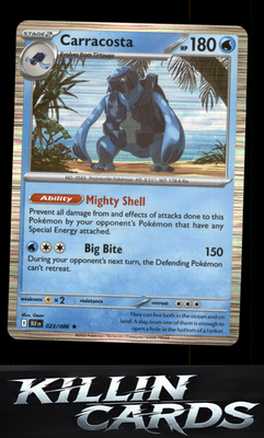 Carracosta 023/086 Pokemon Rare SV: Black Bolt Card NM