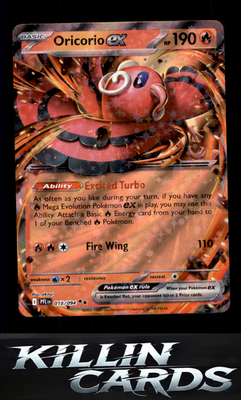 Oricorio ex - 018/094 018/094 Pokemon Double Rare ME02: Phantasmal Flames Card N