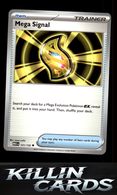 Mega Signal - 121/132 121/132 Pokemon Uncommon ME01: Mega Evolution Card NM