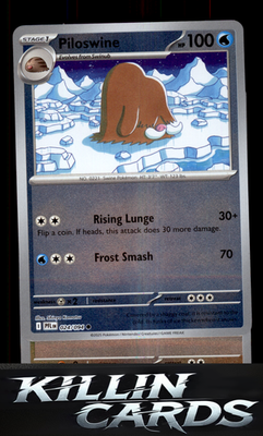 Piloswine 024/094 Pokemon Common ME02: Phantasmal Flames Card NM