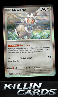 Magearna 107/159 Pokemon Rare SV09: Journey Together Card NM