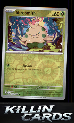 Reverse Holofoil Shroomish 003/198 Pokemon Common SV01: Scarlet & Violet Base Se