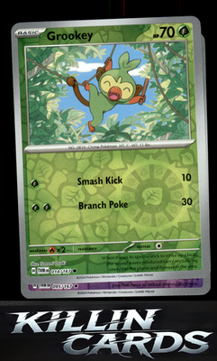 Reverse Holofoil Grookey 014/167 Pokemon Common SV06: Twilight Masquerade Card N