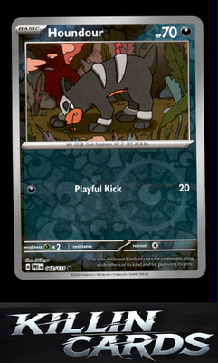 Reverse Holofoil Houndour 062/131 Pokemon Common SV: Prismatic Evolutions Card N