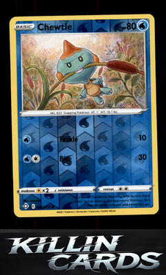 Reverse Holofoil Chewtle 026/072 Pokemon Common Shining Fates Card NM