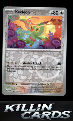 Reverse Holofoil Kecleon 122/159 Pokemon Common SV09: Journey Together Card NM
