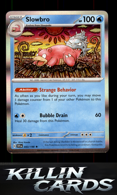 Slowbro 043/198 Pokemon Rare SV01: Scarlet & Violet Base Set Card NM