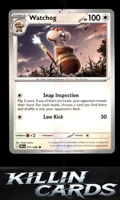 Watchog - 071/086 071/086 Pokemon Common ME04: Chaos Rising Card NM