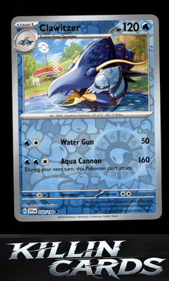 Reverse Holofoil Clawitzer 050/198 Pokemon Common SV01: Scarlet & Violet Base Se