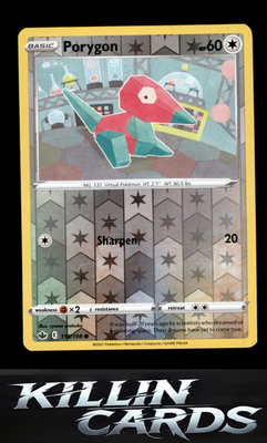 Reverse Holofoil Porygon2 117/198 Pokemon Uncommon SWSH06: Chilling Reign Card N