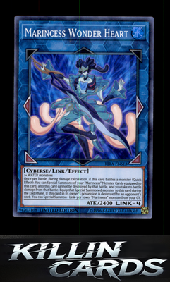 1st Edition Marincess Wonder Heart RIRA-ENSE3 YuGiOh Super Rare Rising Rampage C