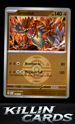 Reverse Holofoil Groudon (Dusk Ball) 108/217 Pokemon Rare ME: Ascended Heroes Ca