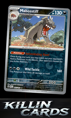Reverse Holofoil Mabosstiff - 063/091 063/091 Pokemon Rare SV: Paldean Fates Car