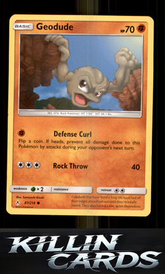 Geodude 87/214 Pokemon Common SM - Unbroken Bonds Card NM