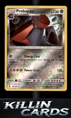 Reverse Holofoil Probopass 86/145 Pokemon Rare SM - Guardians Rising Card NM