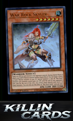 1st Edition War Rock Skyler MP22-EN054 YuGiOh Ultra Rare 2022 Tin of the Pharaoh