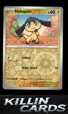 Reverse Holofoil Helioptile 070/167 Pokemon Common SV06: Twilight Masquerade Car
