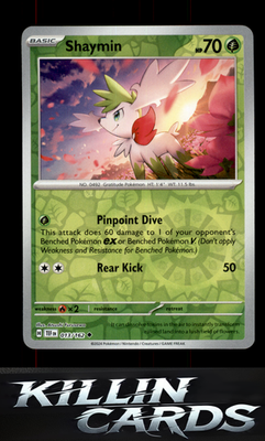Reverse Holofoil Shaymin 013/162 Pokemon Uncommon SV05: Temporal Forces Card NM