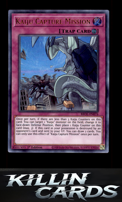 1st Edition Kaiju Capture Mission BROL-EN076 YuGiOh Ultra Rare Brothers of Legen