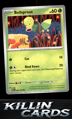 Bellsprout 069/165 Pokemon Common SV: Scarlet & Violet 151 Card NM