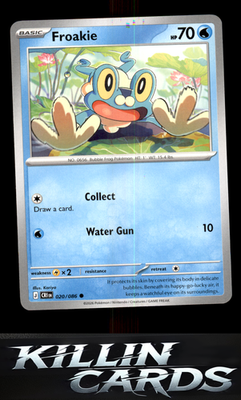 Froakie - 020/086 020/086 Pokemon Common ME04: Chaos Rising Card NM