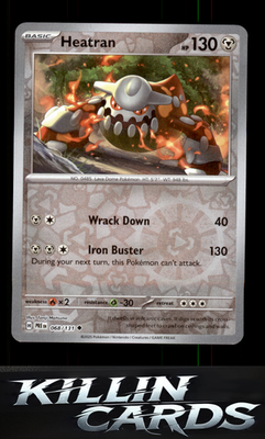 Reverse Holofoil Heatran 068/131 Pokemon Uncommon SV: Prismatic Evolutions Card