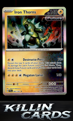 Iron Thorns 062/162 Pokemon Rare SV05: Temporal Forces Card NM