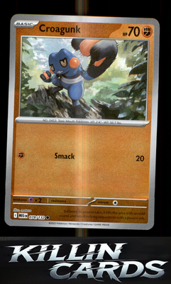 Reverse Holofoil Croagunk 078/132 Pokemon Common ME01: Mega Evolution Card NM