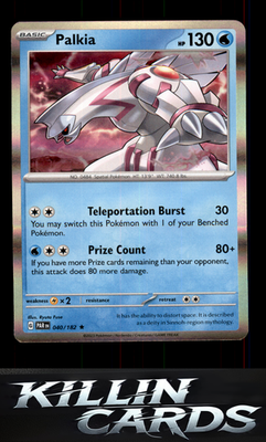 Palkia 040/182 Pokemon Rare SV04: Paradox Rift Card NM