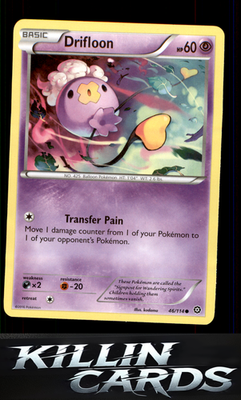 Drifloon 46/114 Pokemon Common XY - Steam Siege Card NM