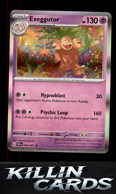 Exeggutor 024/091 Pokemon Rare SV: Paldean Fates Card NM