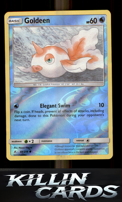 Goldeen 48/214 Pokemon Common SM - Unbroken Bonds Card NM
