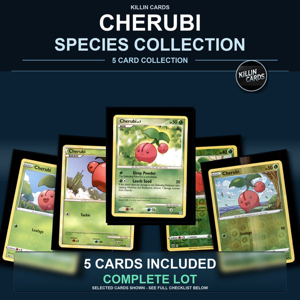 Pokemon TCG Cherubi Species Collection 5 Different Cards