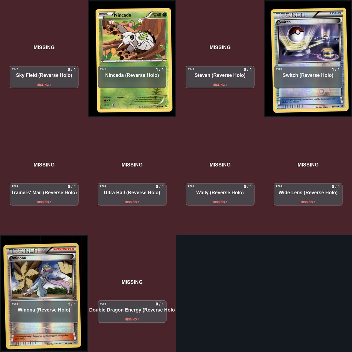 Pokemon TCG XY - Roaring Skies Reverse Holo Master Set 17 Reverse Holo Card