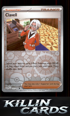 Clavell 177/193 Pokemon Common SV02: Paldea Evolved Card NM