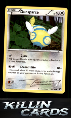 Dunsparce 101/146 Pokemon Uncommon XY Base Set Card LP
