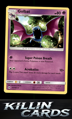 Golbat 55/149 Pokemon Uncommon SM Base Set Card LP