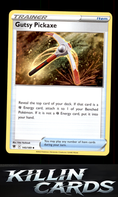 Gutsy Pickaxe 145/189 Pokemon Uncommon SWSH10: Astral Radiance Card NM