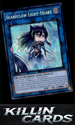 1st Edition Scareclaw Light-Heart MP23-EN136 YuGiOh Prismatic Secret Rare 25th A