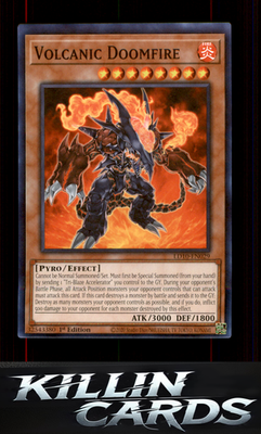 1st Edition Volcanic Doomfire LD10-EN029 YuGiOh Common Legendary Duelists: Soulb