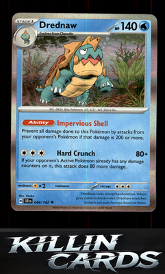 Drednaw 044/142 Pokemon Rare SV07: Stellar Crown Card NM