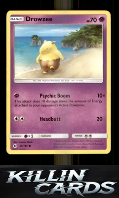 Drowzee 59/149 Pokemon Common SM Base Set Card NM