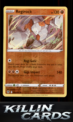 Reverse Holofoil Regirock 075/189 Pokemon Rare SWSH10: Astral Radiance Card NM