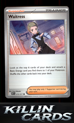 Waitress 215/217 Pokemon Common ME: Ascended Heroes Card NM