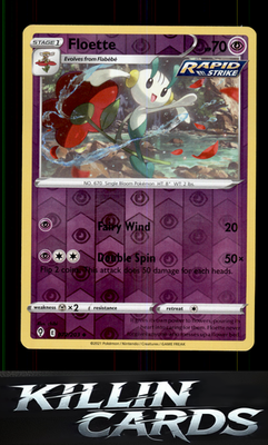 Reverse Holofoil Floette 072/203 Pokemon Uncommon SWSH07: Evolving Skies Card NM
