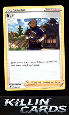 Iscan 158/196 Pokemon Uncommon SWSH11: Lost Origin Card NM
