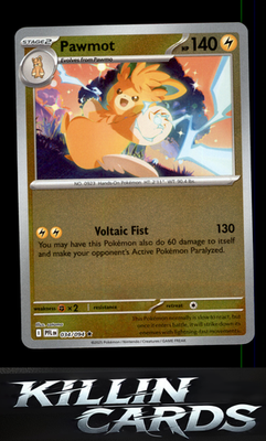 Reverse Holofoil Pawmot 034/094 Pokemon Rare ME02: Phantasmal Flames Card NM