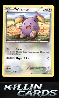 Whismur 105/135 Pokemon Common Plasma Storm Card LP