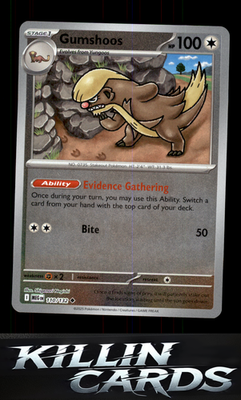 Reverse Holofoil Gumshoos - 110/132 110/132 Pokemon Uncommon ME01: Mega Evolutio